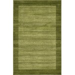 Rug Unique Loom Del Mar Light Green Rectangular 5' 0 x 8' 0