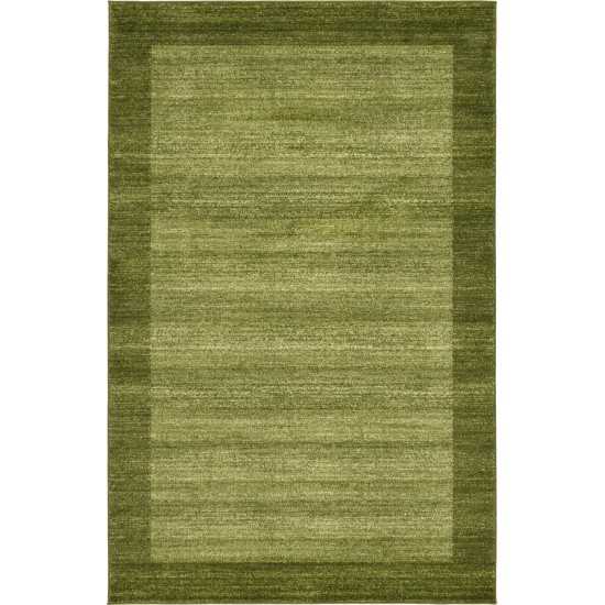 Rug Unique Loom Del Mar Light Green Rectangular 5' 0 x 8' 0