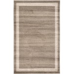 Rug Unique Loom Del Mar Light Brown Rectangular 5' 0 x 8' 0