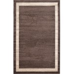 Rug Unique Loom Del Mar Brown Rectangular 5' 0 x 8' 0