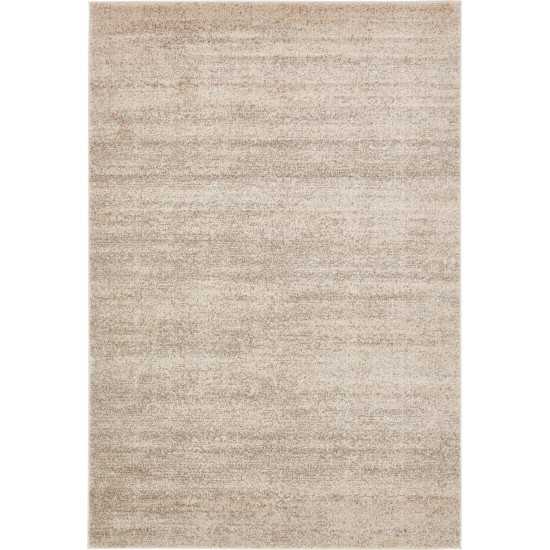 Rug Unique Loom Del Mar Beige Rectangular 6' 0 x 9' 0