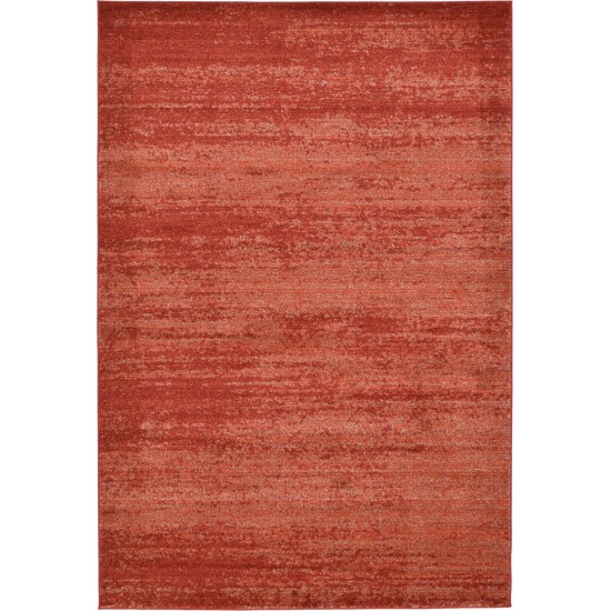 Rug Unique Loom Del Mar Terracotta Rectangular 6' 0 x 9' 0