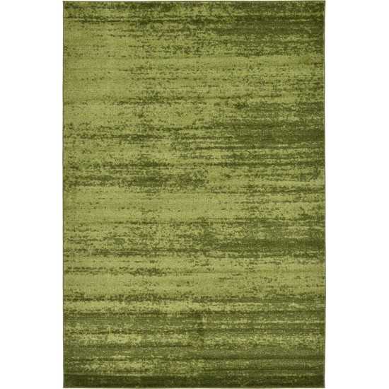 Rug Unique Loom Del Mar Green Rectangular 6' 0 x 9' 0