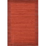 Rug Unique Loom Del Mar Terracotta Rectangular 6' 0 x 9' 0