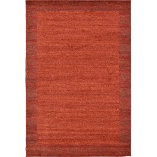 Rug Unique Loom Del Mar Terracotta Rectangular 6' 0 x 9' 0