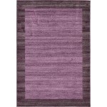 Rug Unique Loom Del Mar Violet Rectangular 6' 0 x 9' 0