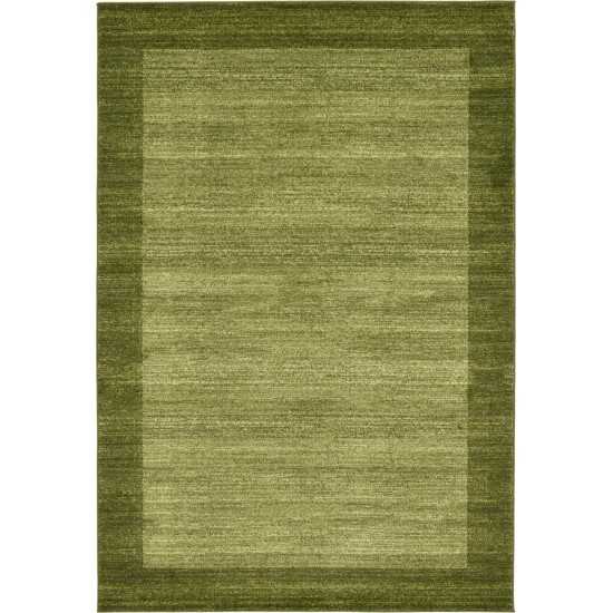 Rug Unique Loom Del Mar Light Green Rectangular 6' 0 x 9' 0