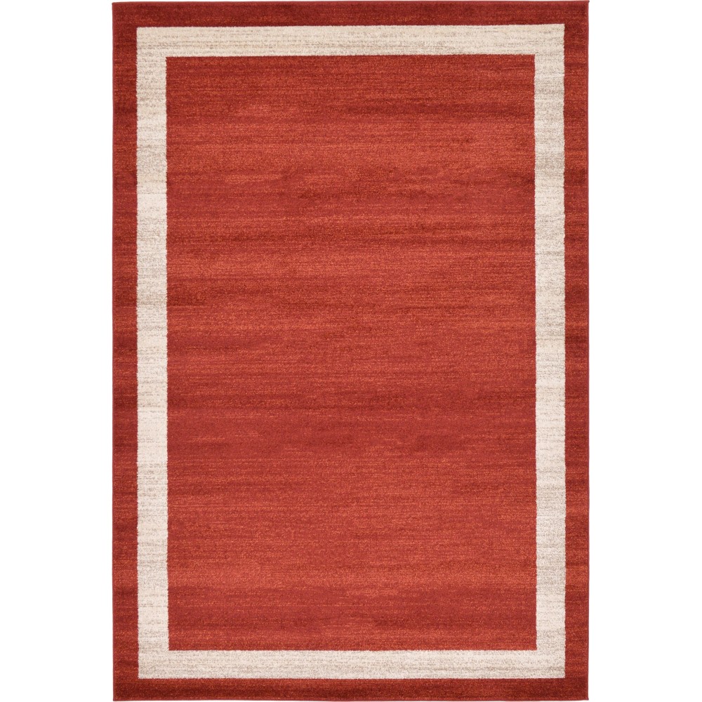 Rug Unique Loom Del Mar Terracotta Rectangular 6' 0 x 9' 0 Rug Unique Loom Del Mar Terracotta Rectangular 6' 0 x 9' 0