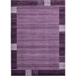 Rug Unique Loom Del Mar Purple Rectangular 7' 0 x 10' 0