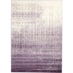 Rug Unique Loom Del Mar Purple Rectangular 7' 0 x 10' 0