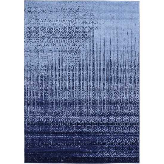 Rug Unique Loom Del Mar Blue Rectangular 7' 0 x 10' 0