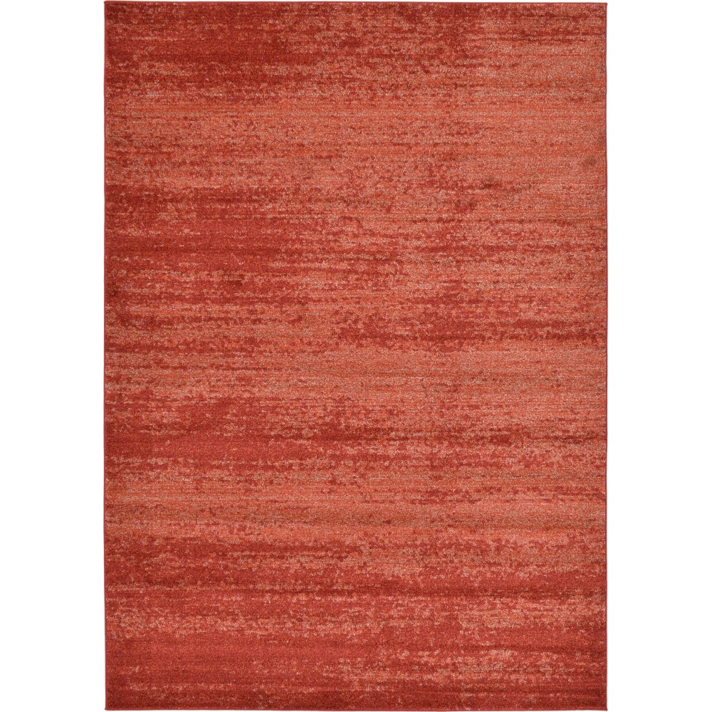 Rug Unique Loom Del Mar Terracotta Rectangular 7' 0 x 10' 0