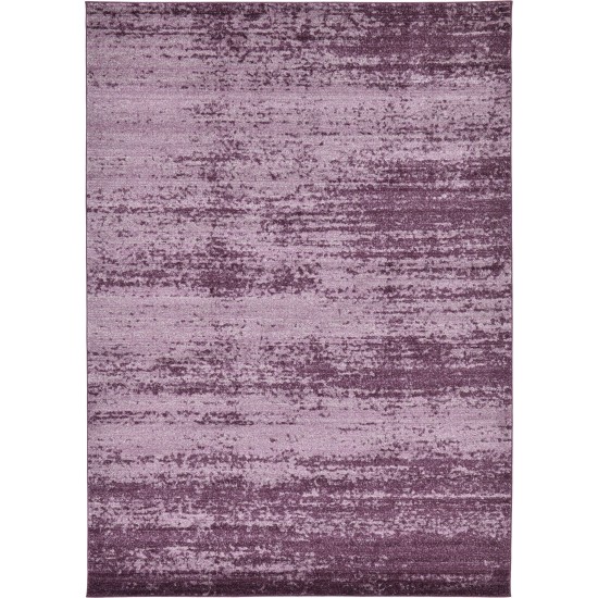 Rug Unique Loom Del Mar Violet Rectangular 7' 0 x 10' 0