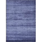 Rug Unique Loom Del Mar Navy Blue Rectangular 7' 0 x 10' 0