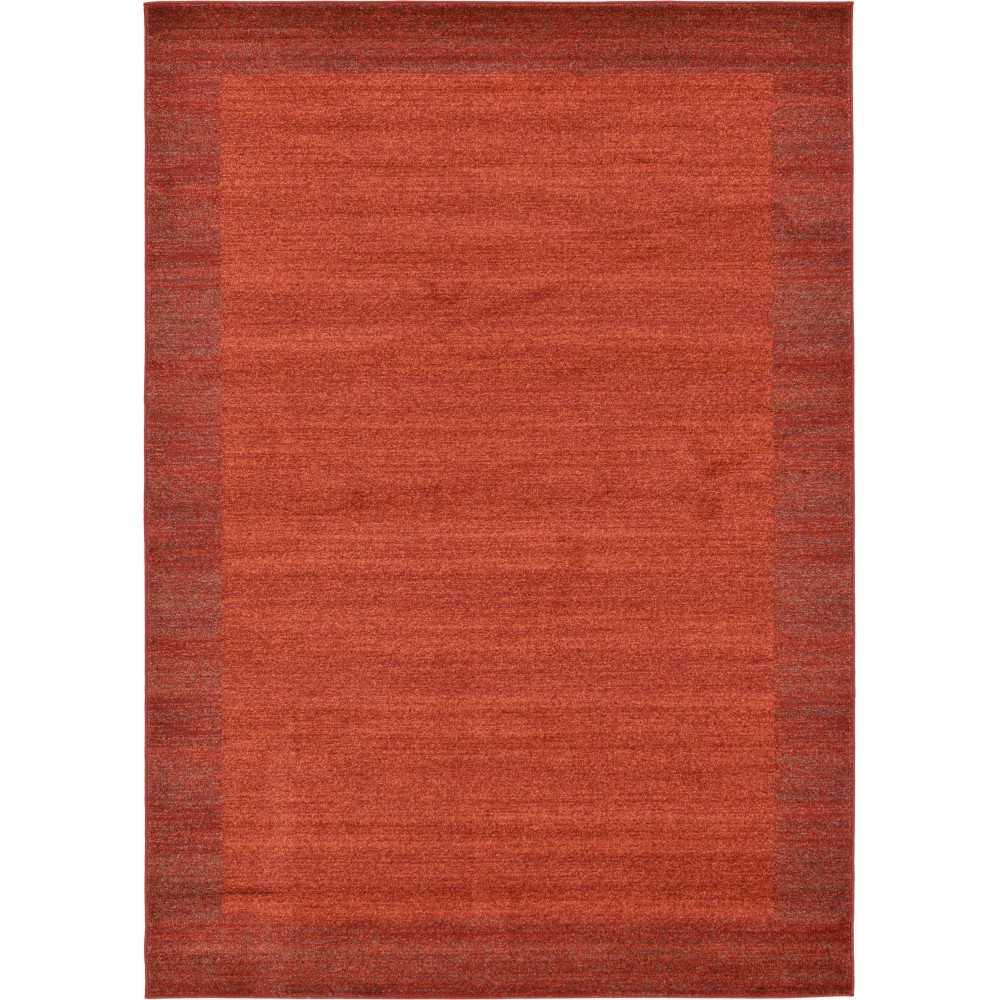 Rug Unique Loom Del Mar Terracotta Rectangular 7' 0 x 10' 0