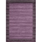 Rug Unique Loom Del Mar Violet Rectangular 7' 0 x 10' 0