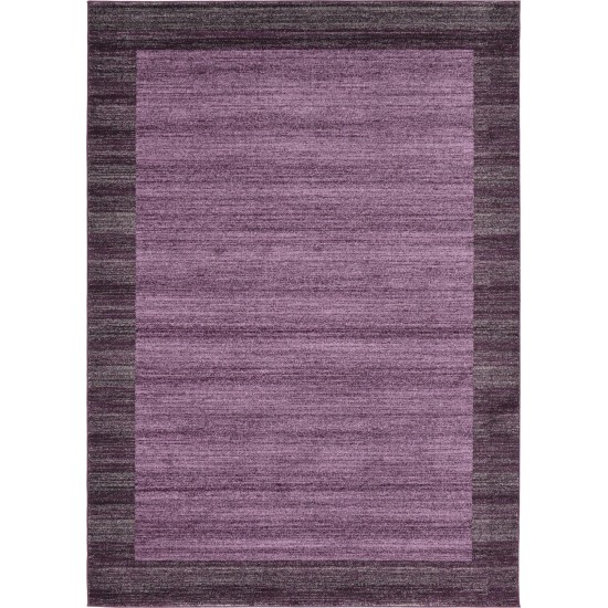 Rug Unique Loom Del Mar Violet Rectangular 7' 0 x 10' 0