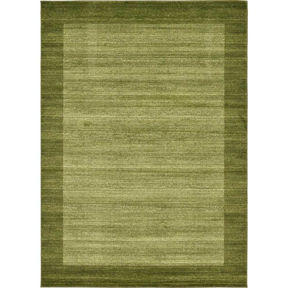 Rug Unique Loom Del Mar Light Green Rectangular 7' 0 x 10' 0