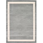 Rug Unique Loom Del Mar Gray Rectangular 7' 0 x 10' 0