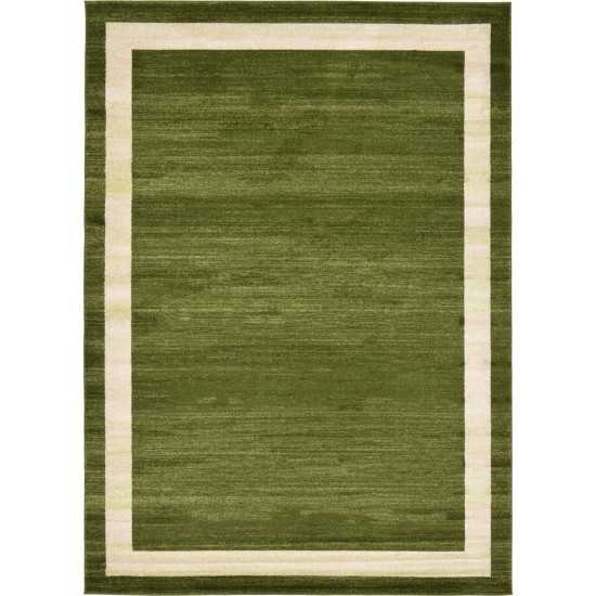 Rug Unique Loom Del Mar Green Rectangular 7' 0 x 10' 0