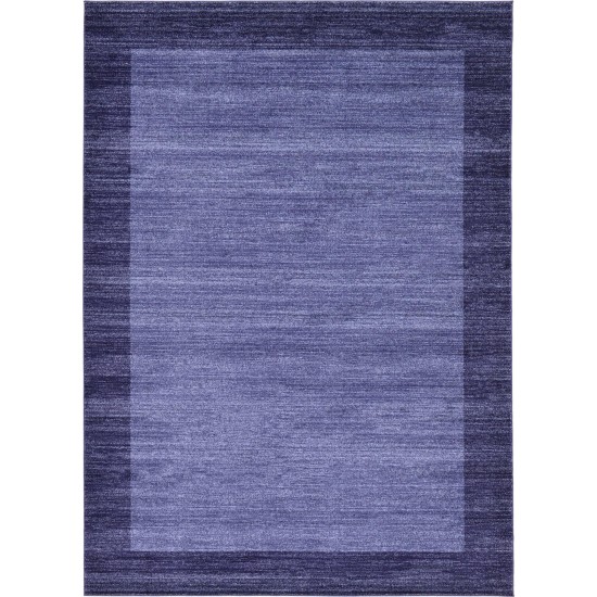 Rug Unique Loom Del Mar Navy Blue Rectangular 8' 0 x 11' 0