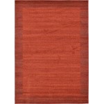 Rug Unique Loom Del Mar Terracotta Rectangular 8' 0 x 11' 0