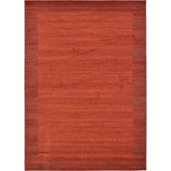 Rug Unique Loom Del Mar Terracotta Rectangular 8' 0 x 11' 0