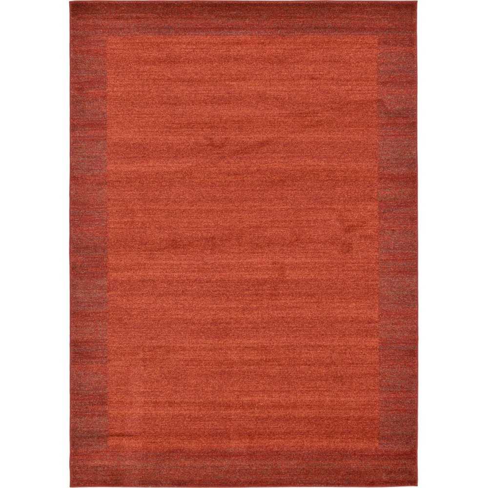 Rug Unique Loom Del Mar Terracotta Rectangular 8' 0 x 11' 0