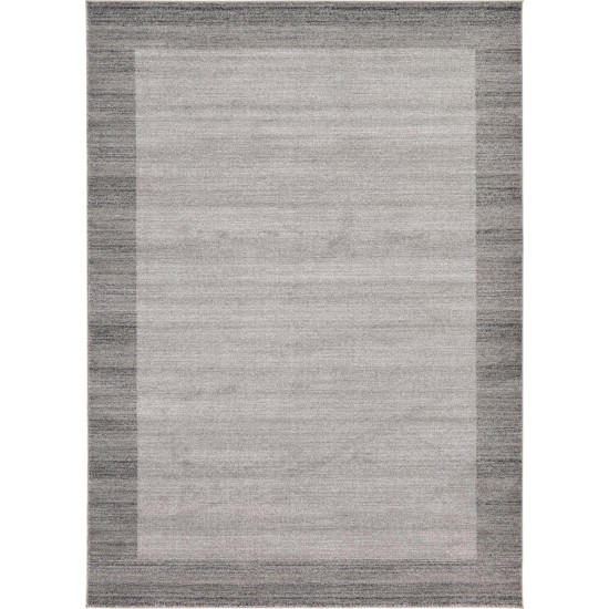 Rug Unique Loom Del Mar Light Gray Rectangular 8' 0 x 11' 0