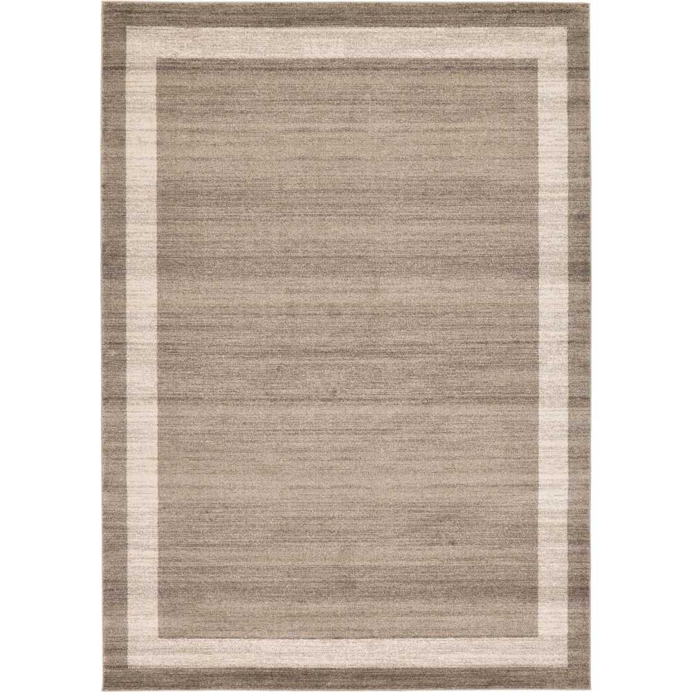 Rug Unique Loom Del Mar Light Brown Rectangular 8' 0 x 11' 0