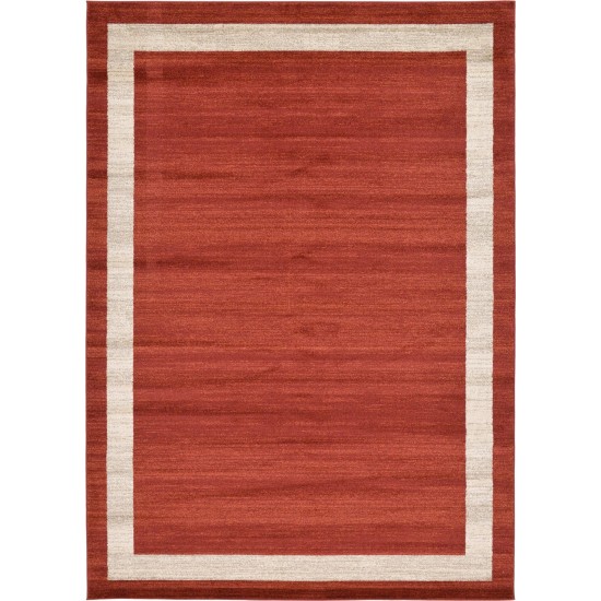 Rug Unique Loom Del Mar Terracotta Rectangular 8' 0 x 11' 0