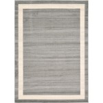 Rug Unique Loom Del Mar Gray Rectangular 8' 0 x 11' 0