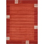 Rug Unique Loom Del Mar Rust Red Rectangular 8' 0 x 11' 4