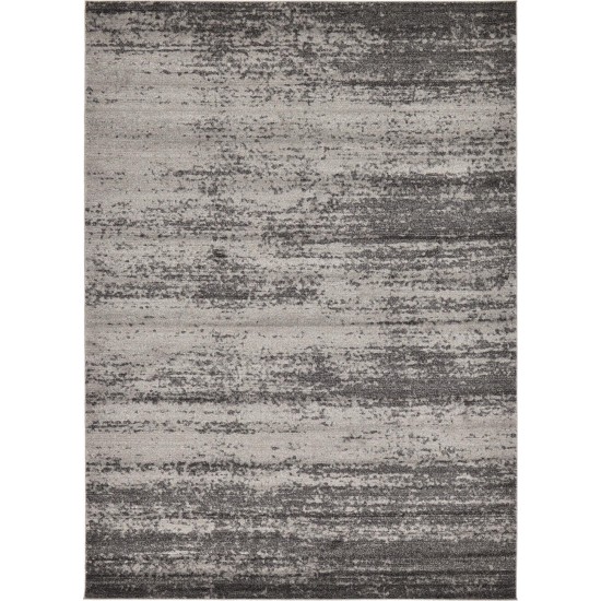 Rug Unique Loom Del Mar Dark Gray Rectangular 8' 0 x 11' 4