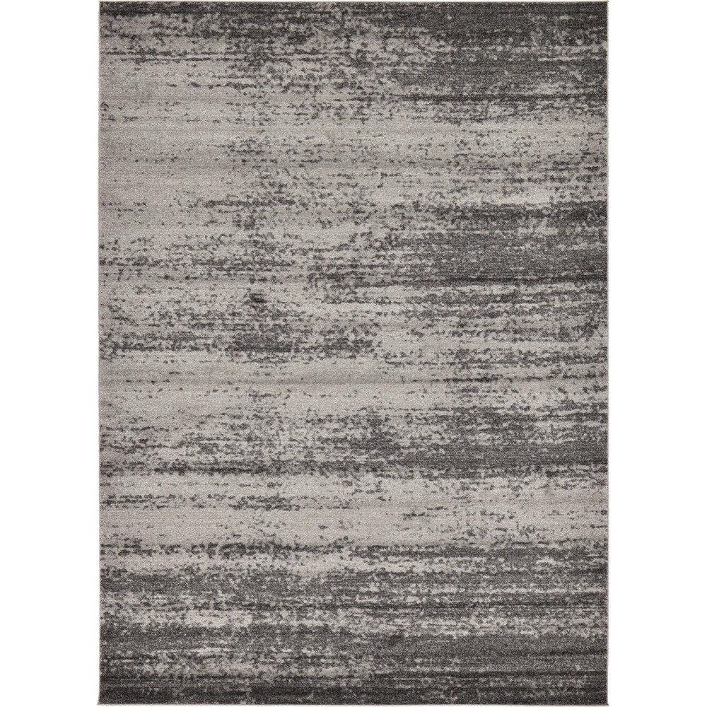 Rug Unique Loom Del Mar Dark Gray Rectangular 8' 0 x 11' 4