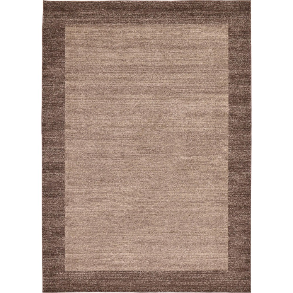 Rug Unique Loom Del Mar Light Brown Rectangular 8' 0 x 11' 4