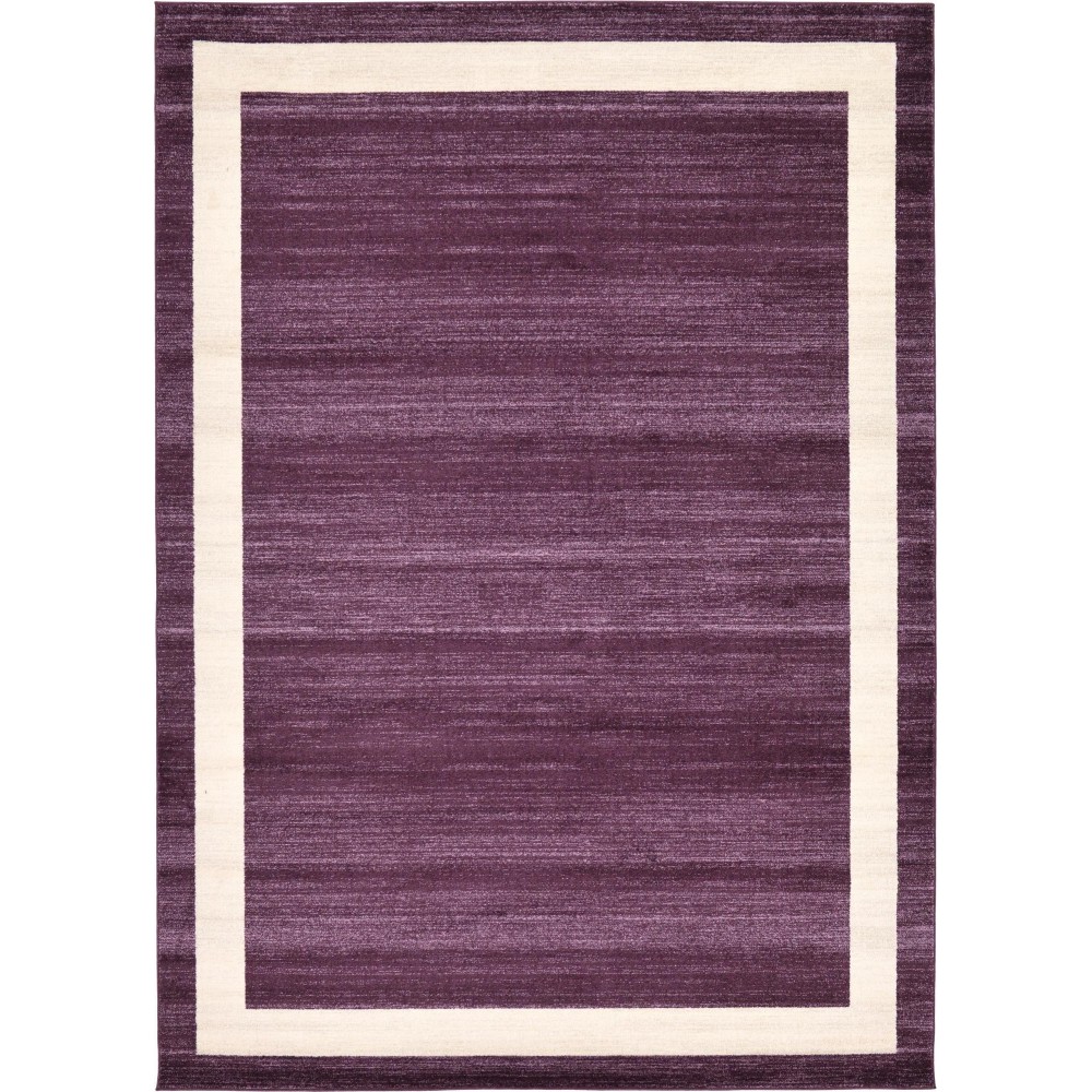 Rug Unique Loom Del Mar Violet Rectangular 8' 0 x 11' 4