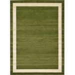 Rug Unique Loom Del Mar Green Rectangular 8' 0 x 11' 4