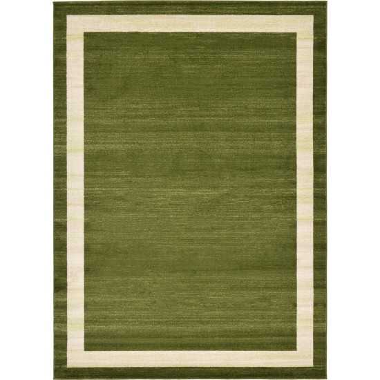 Rug Unique Loom Del Mar Green Rectangular 8' 0 x 11' 4