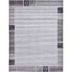 Rug Unique Loom Del Mar Light Gray Rectangular 9' 0 x 12' 0