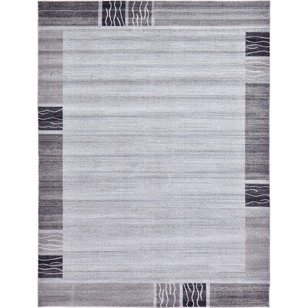 Rug Unique Loom Del Mar Light Gray Rectangular 9' 0 x 12' 0 Rug Unique Loom Del Mar Light Gray Rectangular 9' 0 x 12' 0