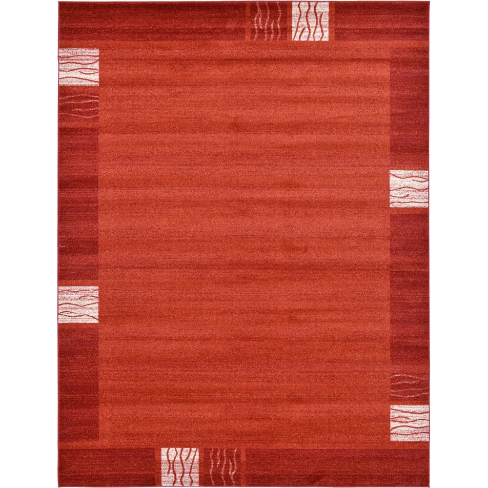 Rug Unique Loom Del Mar Rust Red Rectangular 9' 0 x 12' 0 Rug Unique Loom Del Mar Rust Red Rectangular 9' 0 x 12' 0