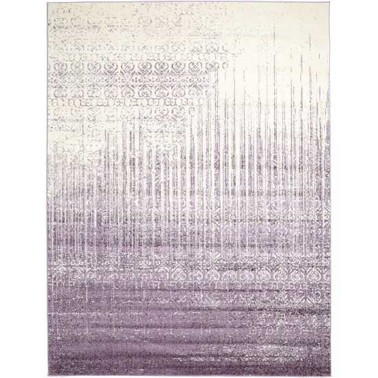 Rug Unique Loom Del Mar Purple Rectangular 9' 0 x 12' 0