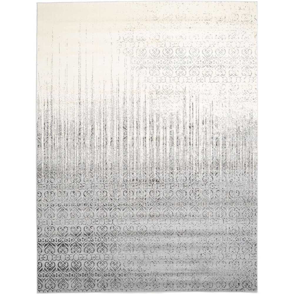 Rug Unique Loom Del Mar Gray Rectangular 9' 0 x 12' 0