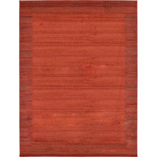 Rug Unique Loom Del Mar Terracotta Rectangular 9' 0 x 12' 0