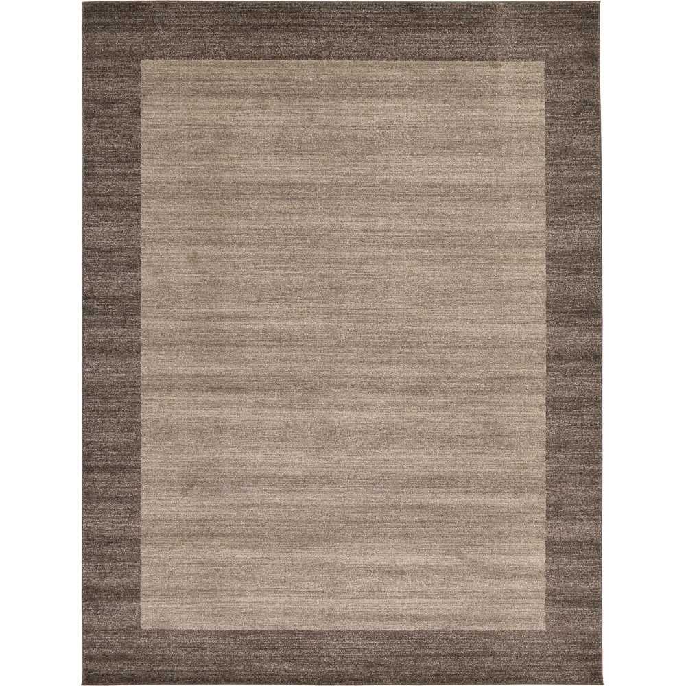 Rug Unique Loom Del Mar Light Brown Rectangular 9' 0 x 12' 0