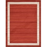 Rug Unique Loom Del Mar Terracotta Rectangular 9' 0 x 12' 0