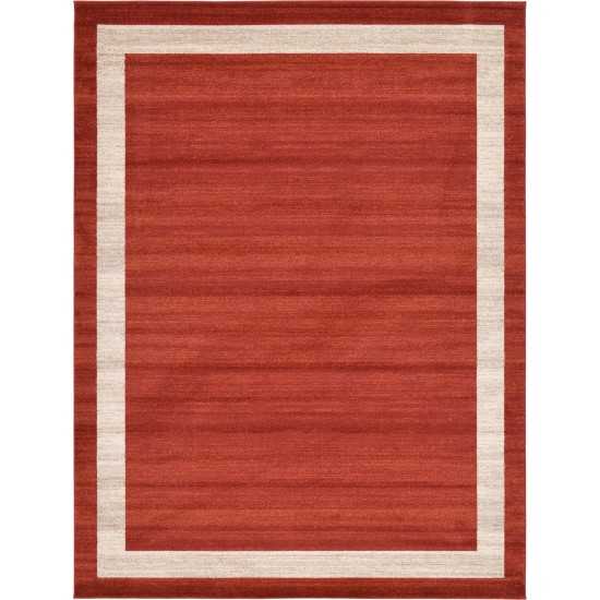 Rug Unique Loom Del Mar Terracotta Rectangular 9' 0 x 12' 0