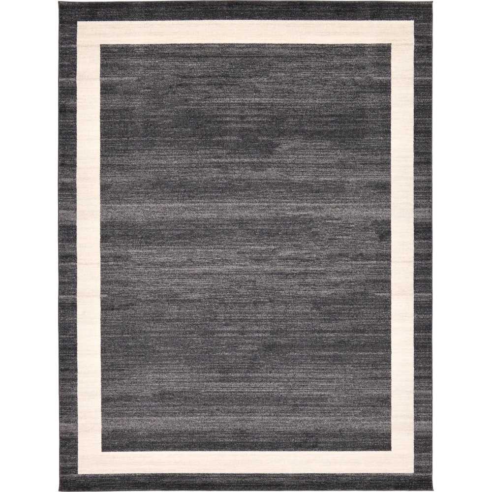 Rug Unique Loom Del Mar Black Rectangular 9' 0 x 12' 0 Rug Unique Loom Del Mar Black Rectangular 9' 0 x 12' 0
