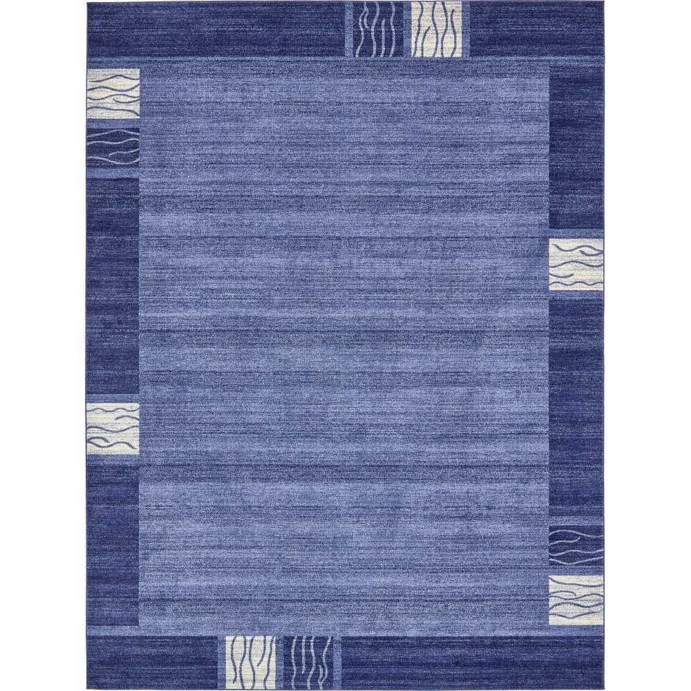 Rug Unique Loom Del Mar Navy Blue Rectangular 10' 0 x 13' 0 Rug Unique Loom Del Mar Navy Blue Rectangular 10' 0 x 13' 0